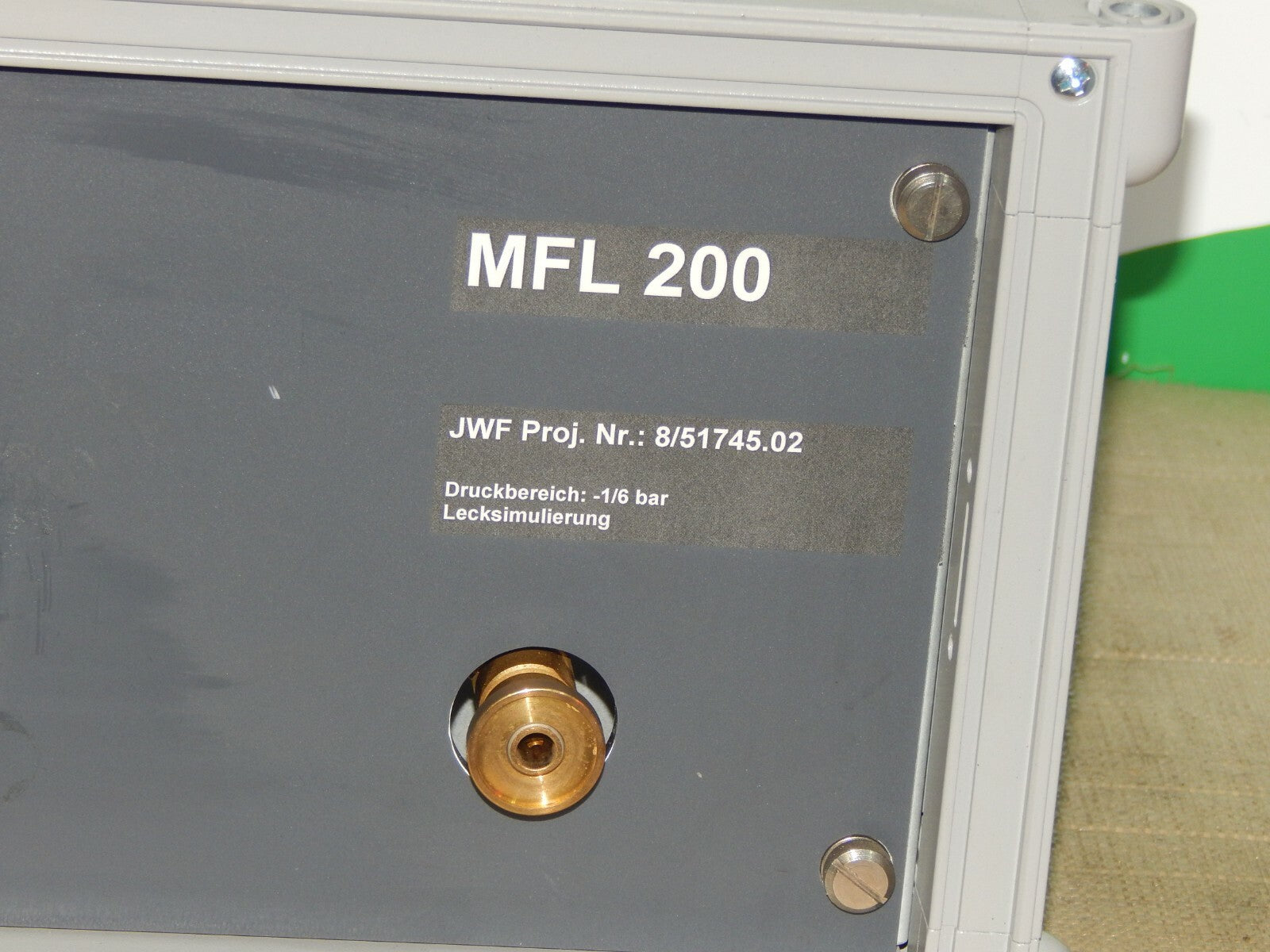  JW FROEHLICH MFL 200 LECKTESTGERÄT LEAK TEST DICHTHEITSPRÜFUNG 8/51745 BJ.2012