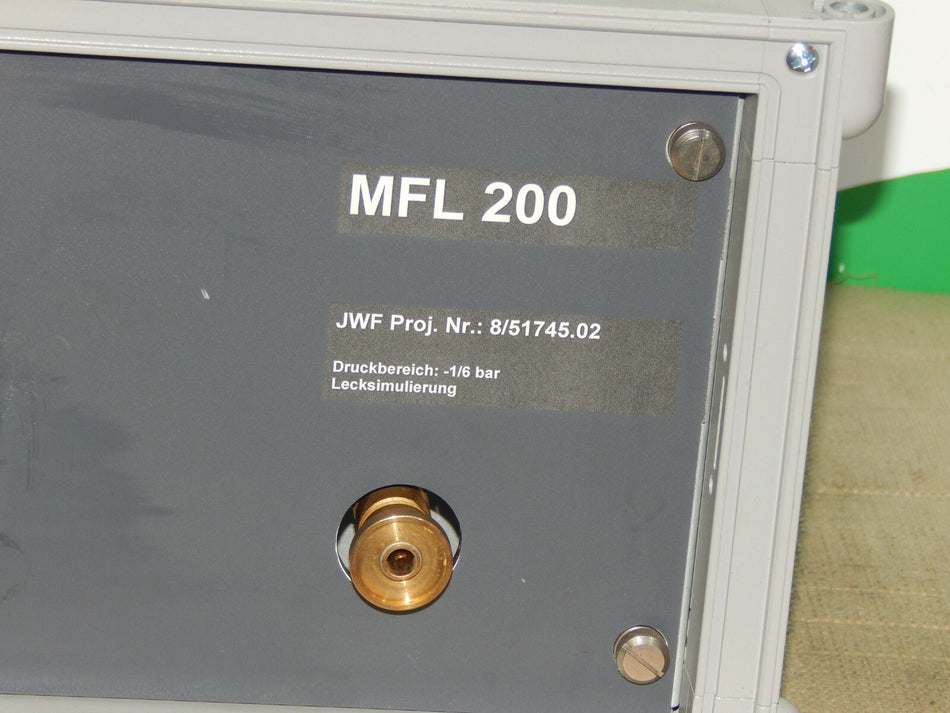 JW FROEHLICH MFL 200 LECKTESTGERÄT LEAK TEST DICHTHEITSPRÜFUNG 8/51745 BJ.2012
