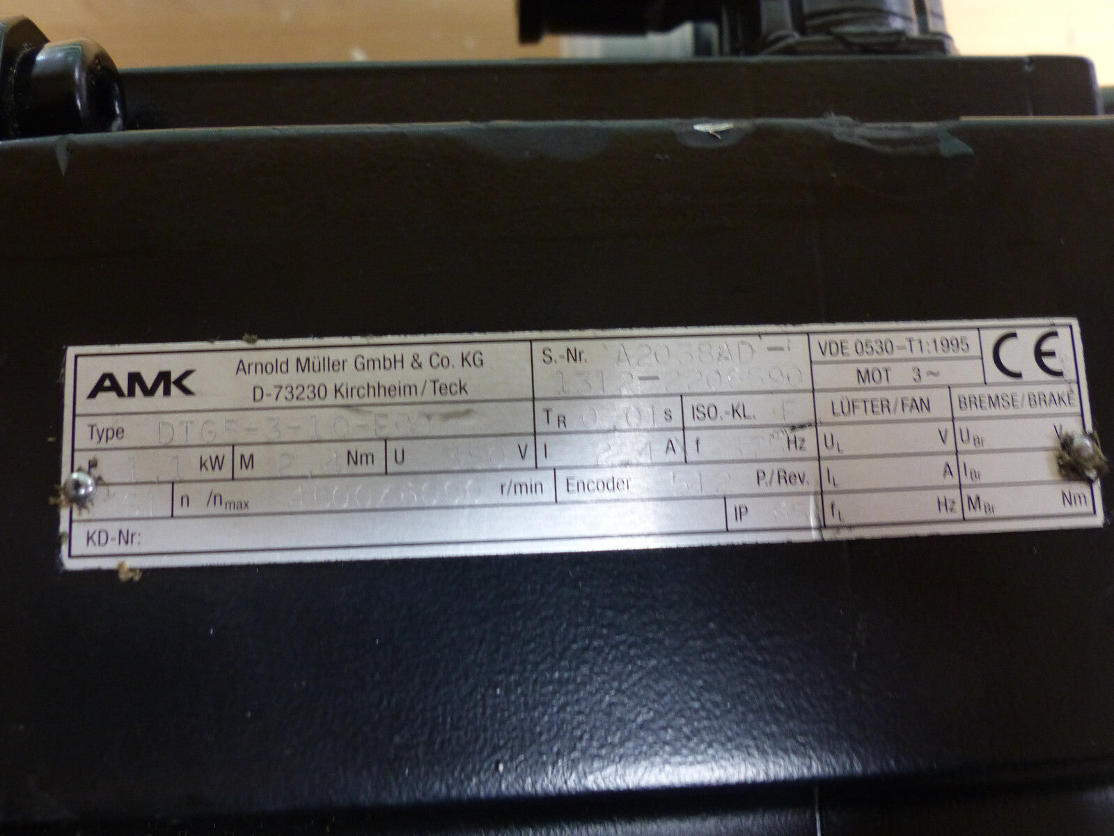 AMK DTG5-3-10-E00  used