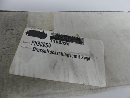 Parker FM3DDSV Drosselrückschlagventil