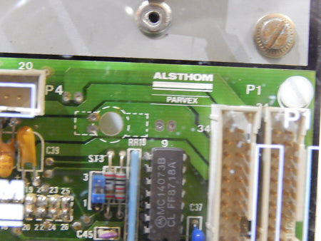 Alsthom  BBC Axodyn Drehzahlregelgerät  Motor Print SZ6602 Used Deckel gebrochen
