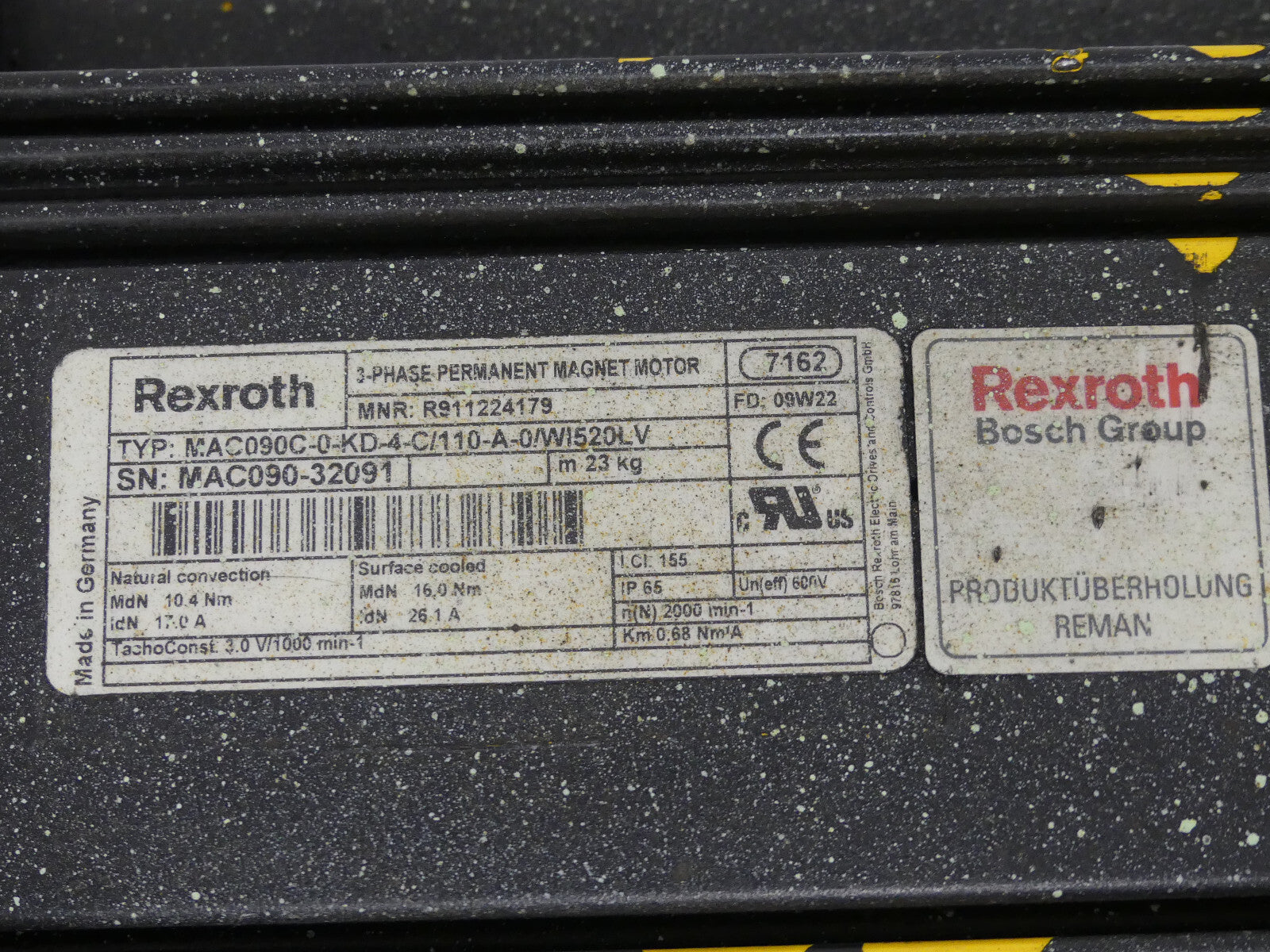 Rexroth MAC090C-0-KD-4-C/110-A-0/WI520LV