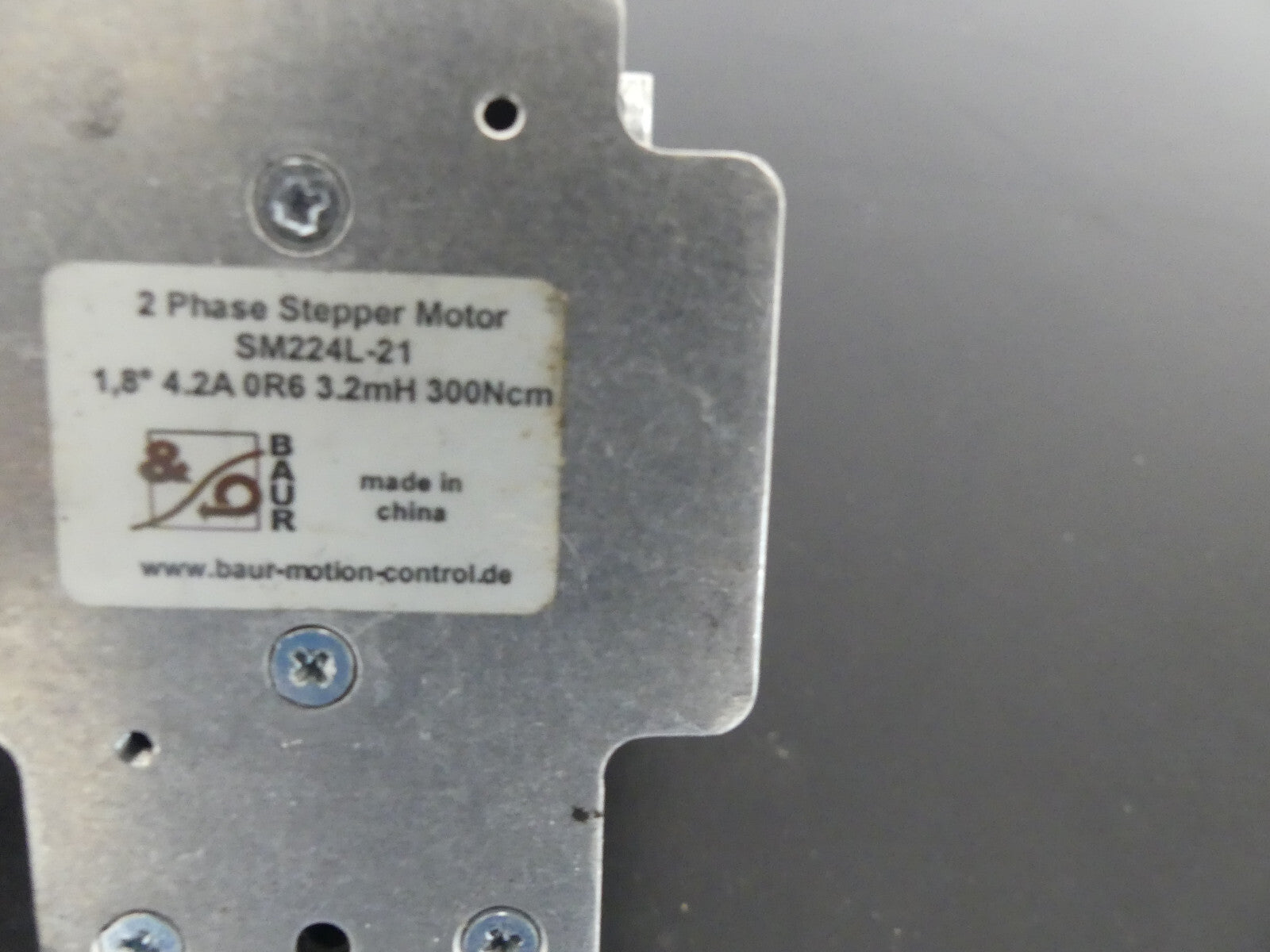 Baur Motion Control 2 Phase Schrittmotor sm224l-21