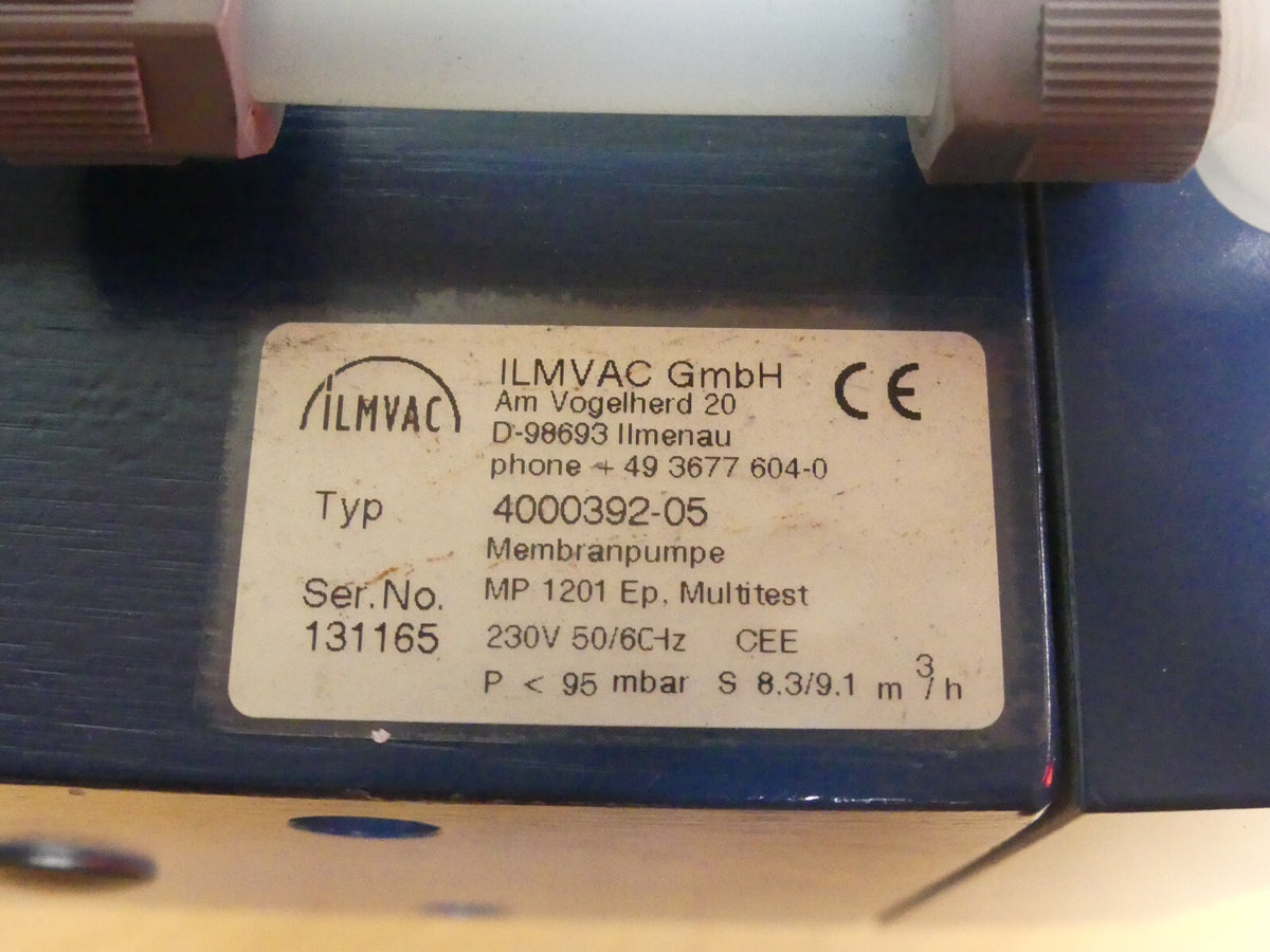 ILMVAC Membranpumpe 4000392-05  Ser.No.MP 1201 Ep-Multitest used s.Bilder