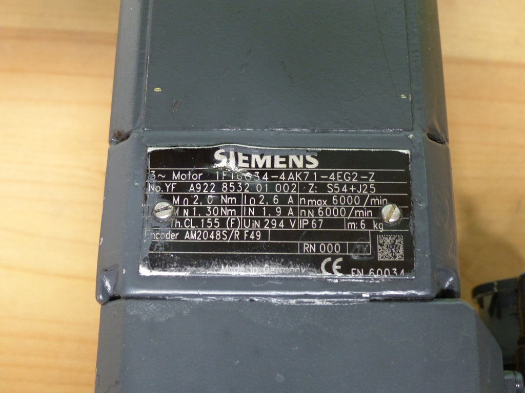 Siemens 1FT6034-4AK71-4EG2-Z used s.Bilder