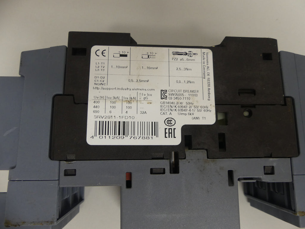 Siemens Sirius Leistungsschalter 3RV2811-1FD10