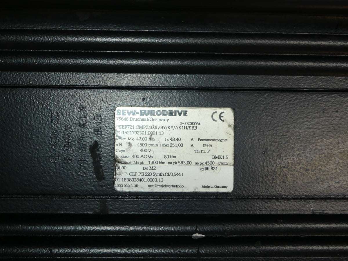 SEW-EURODRIVE PSBF721CMPZ100L/BY/KY/AK1H/SBB