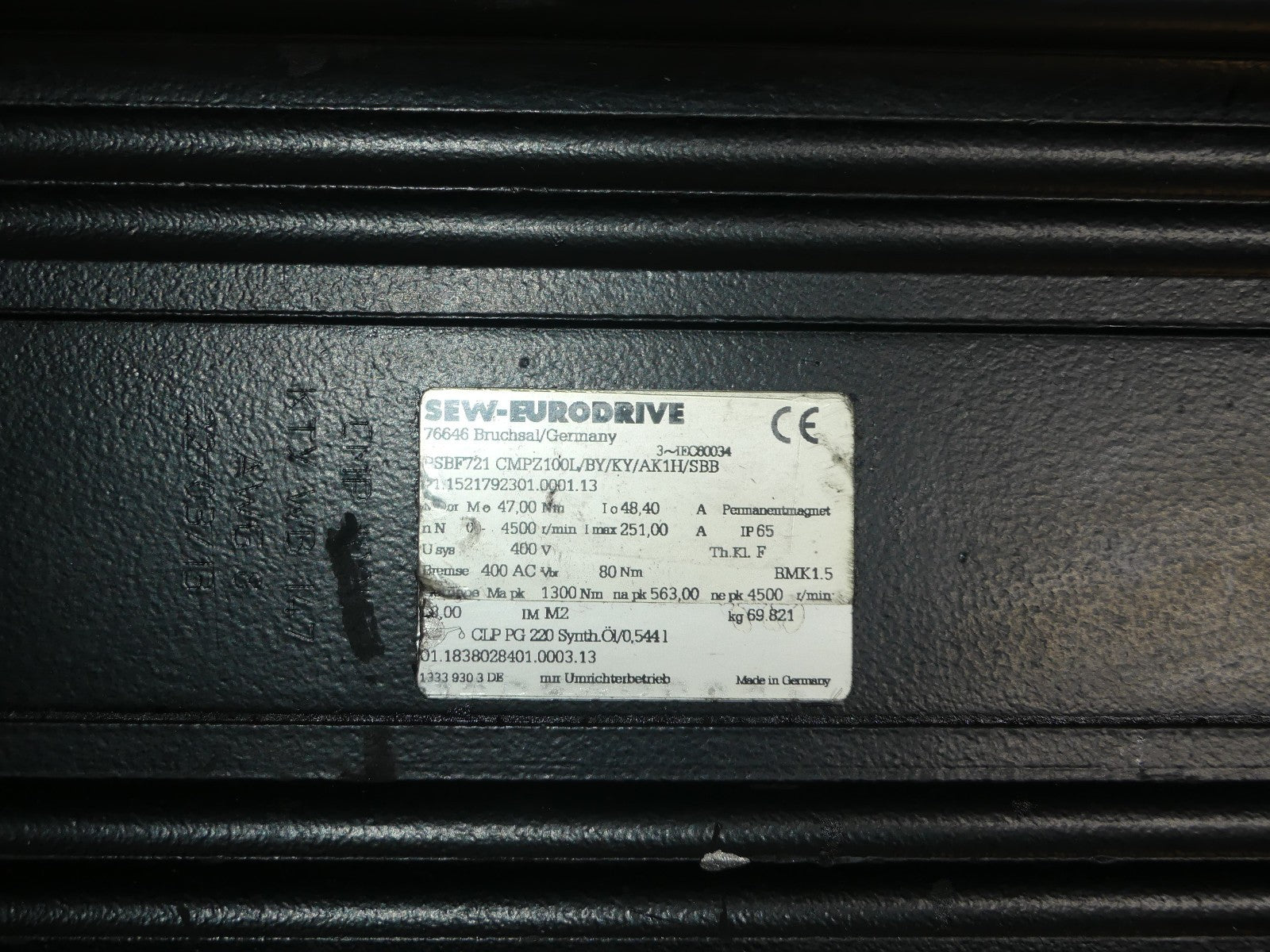 SEW-EURODRIVE PSBF721CMPZ100L/BY/KY/AK1H/SBB