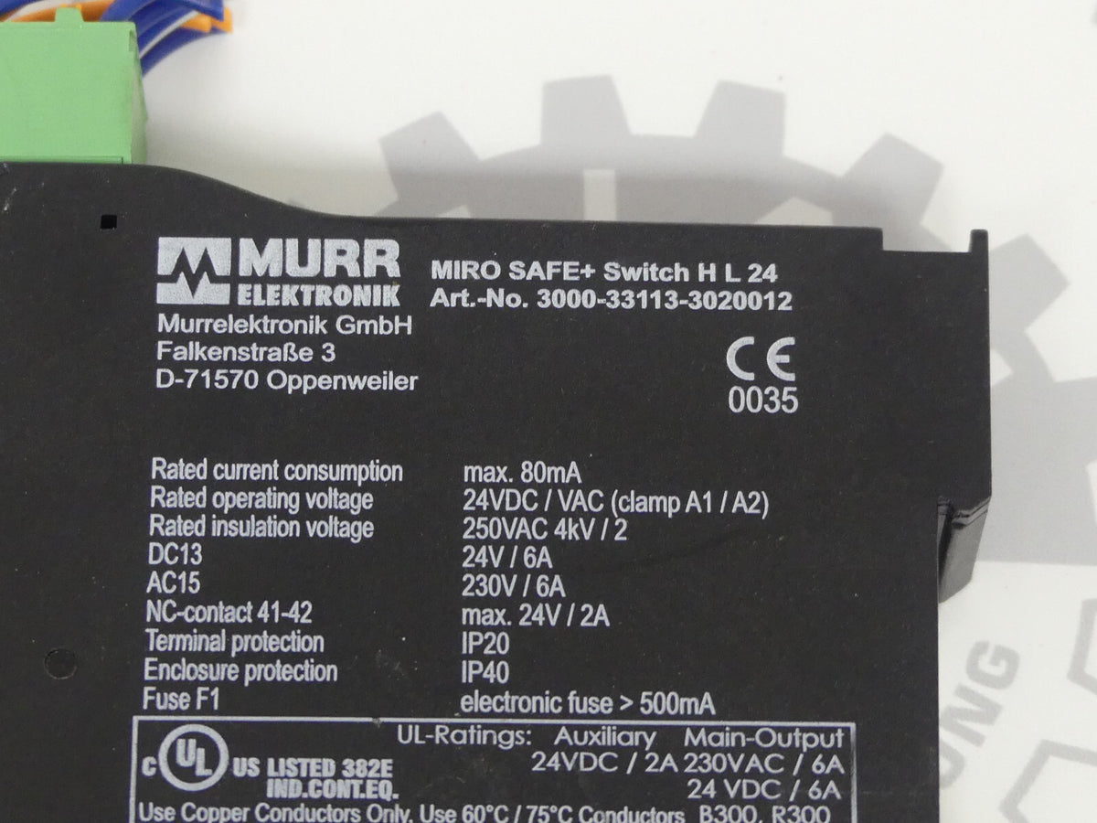 Murr Elektronik MIRO SAFE+ SWITCH H L 24 MIROSAFE+ SWITCH HL 243000-33113-302001