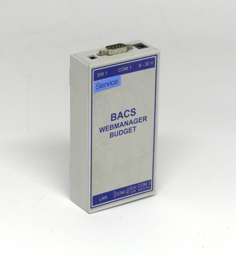 BACS WEBMANAGER BUDGET BACSKIT_B