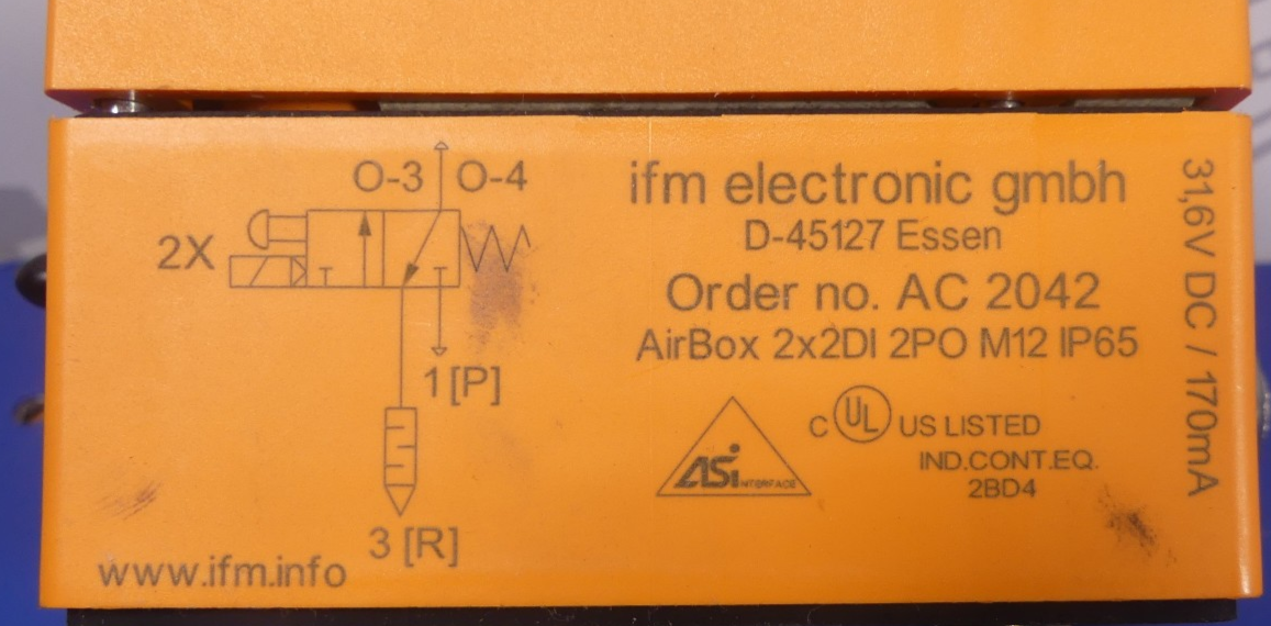IFM AC2042 Air Box 2x2DI 2PO M12 IP65