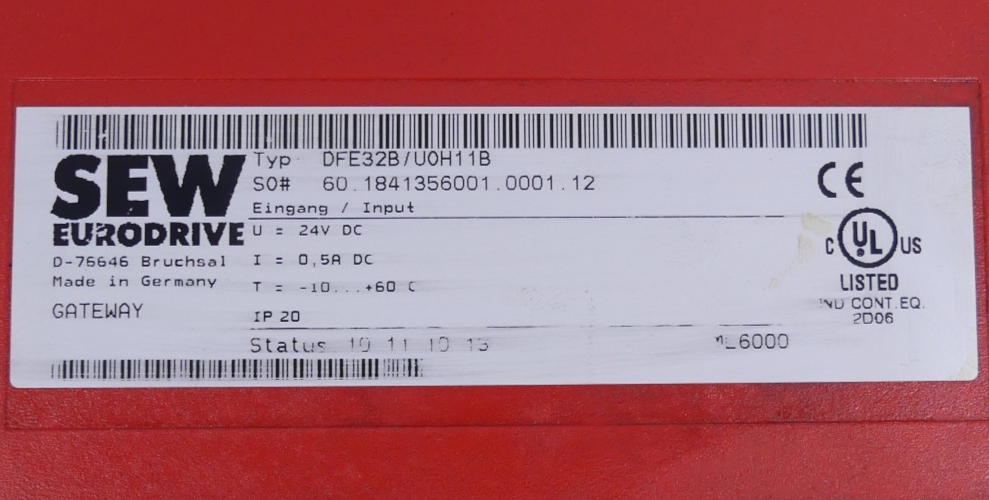 SEW Eurodrive DFE32B/U0H11B