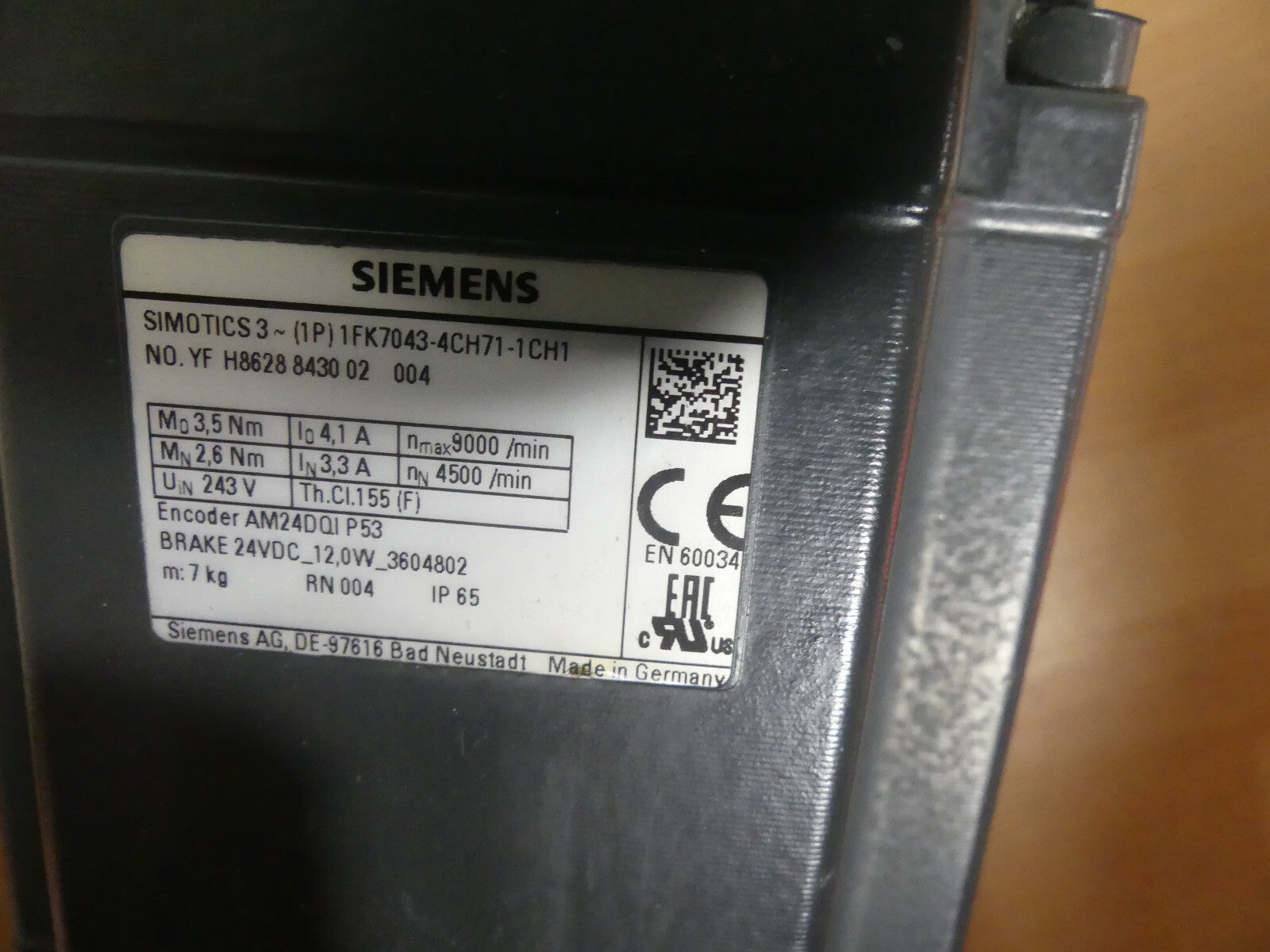 Siemens 1FK7043-4CH71-1CH1