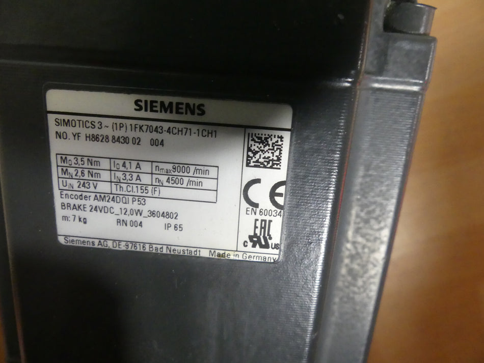 Siemens 1FK7043-4CH71-1CH1