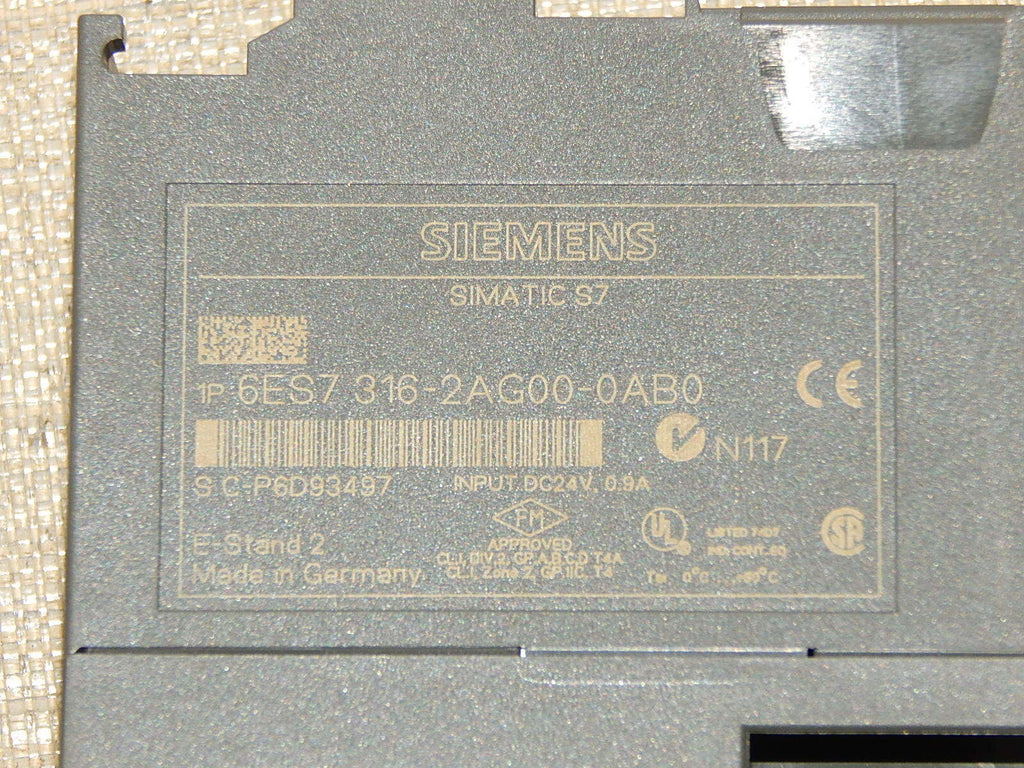 SIEMENS SIMATIC S7 CPU 316-2 DP 6ES7 316-2AG00-0AB0 E-Stand: 2  used