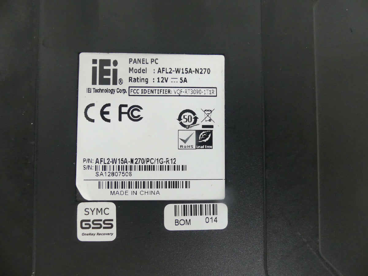 iEi Panel PC AFL2-W15A-N270