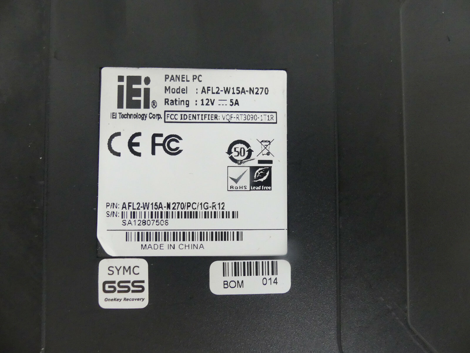 iEi Panel PC AFL2-W15A-N270