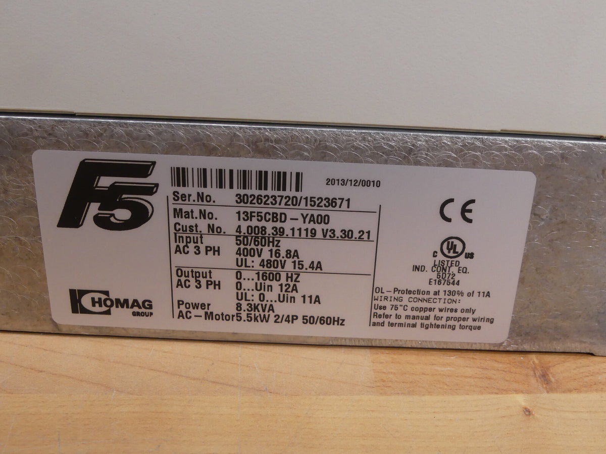 Homag KEB F5 13F5CBD-YA00 Frequenzumrichter  5,5kW used