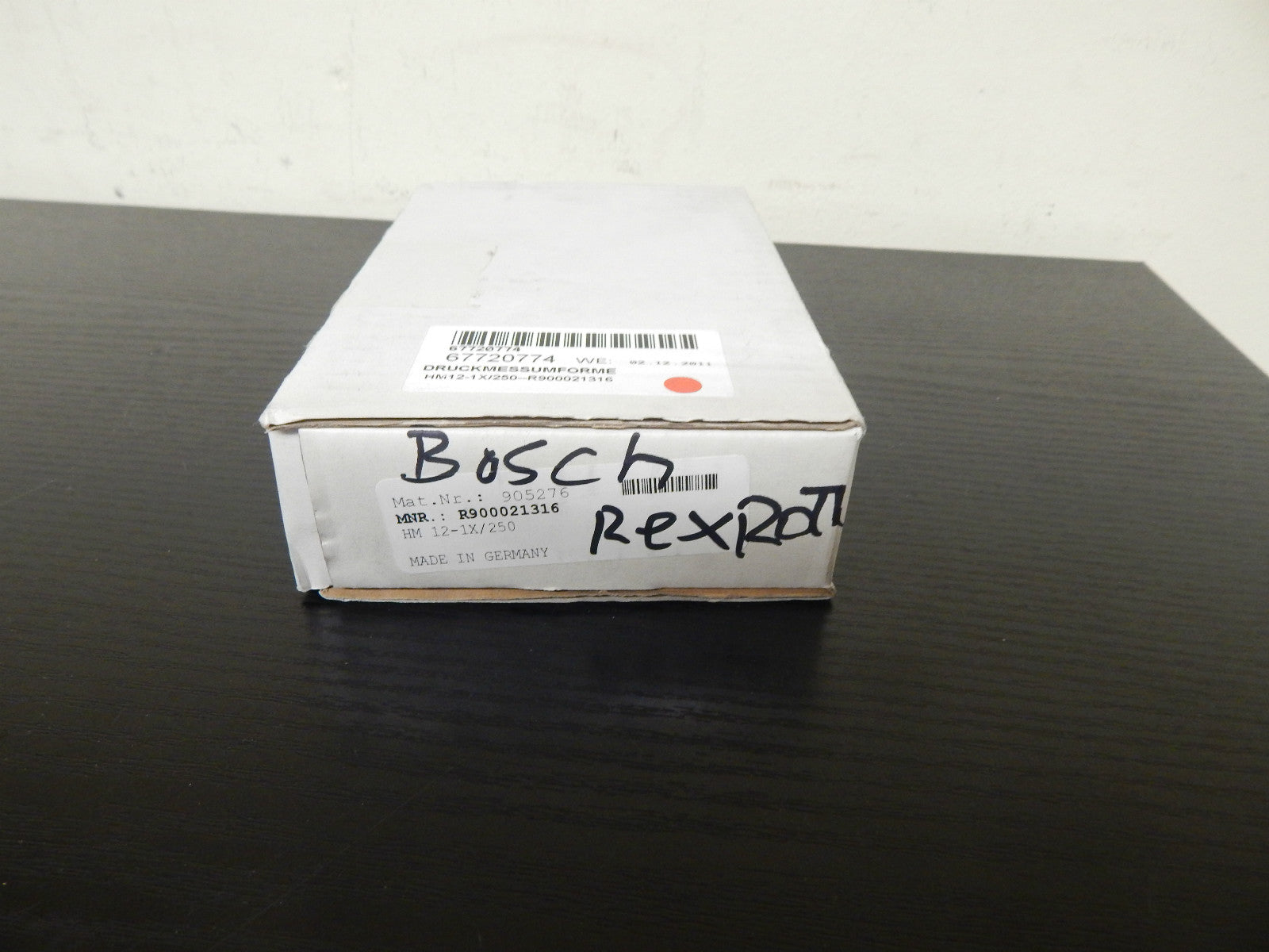  REXROTH Druckumformer HM 12-10/250   MNR:R900021316