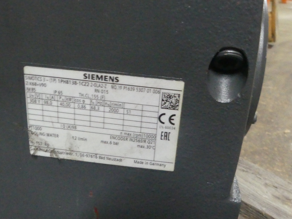 Siemens Simotics 3~ 1PH8138-1CZ22-0LA2-Z Defekt s.Bilder