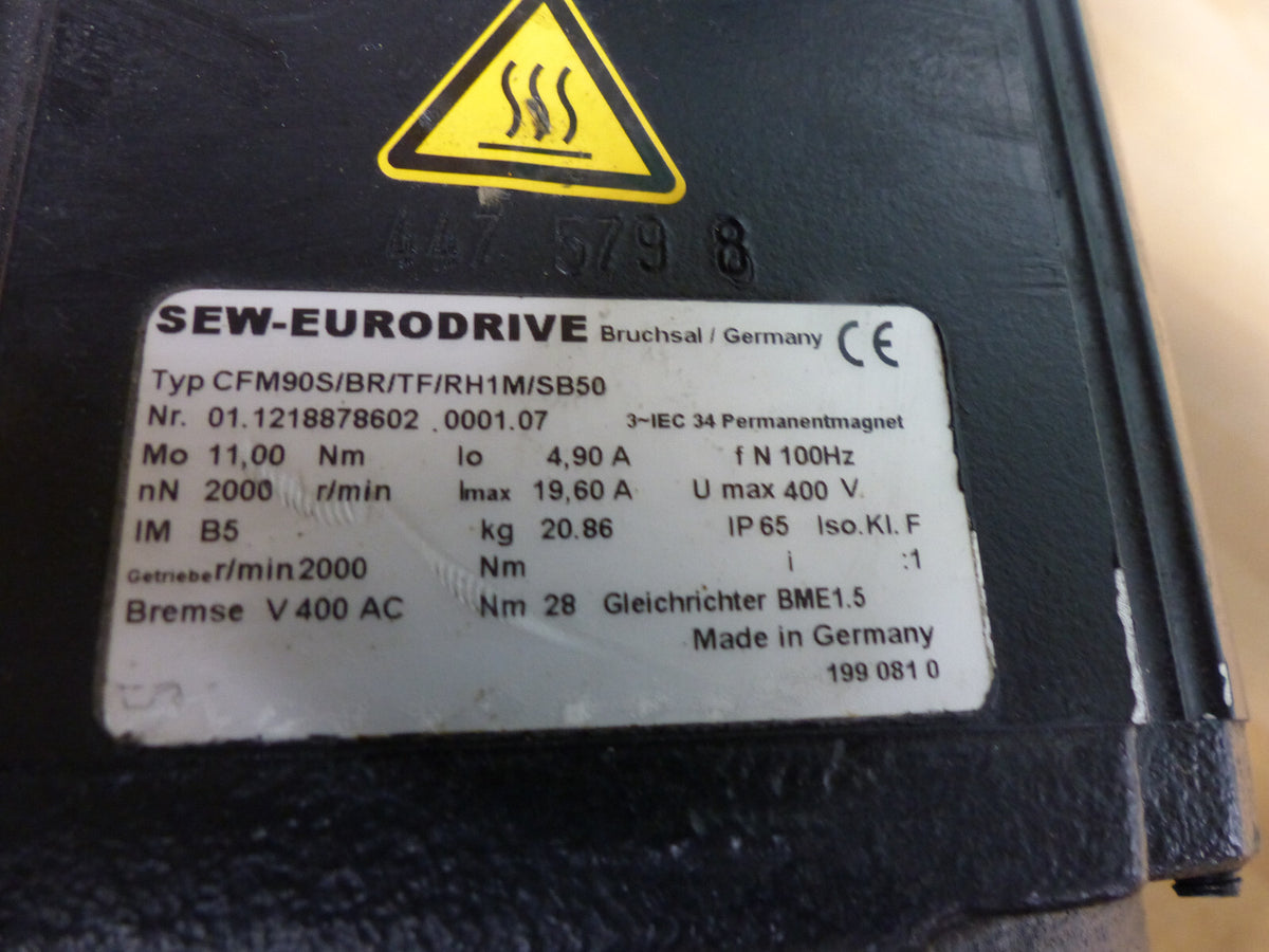 SEW EURODRIVE CFM90S/BR/TF/RH1M/SB50 used s.Bilder