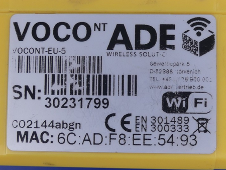 ADE Voco Call Button WLAN-Anforderungstaster