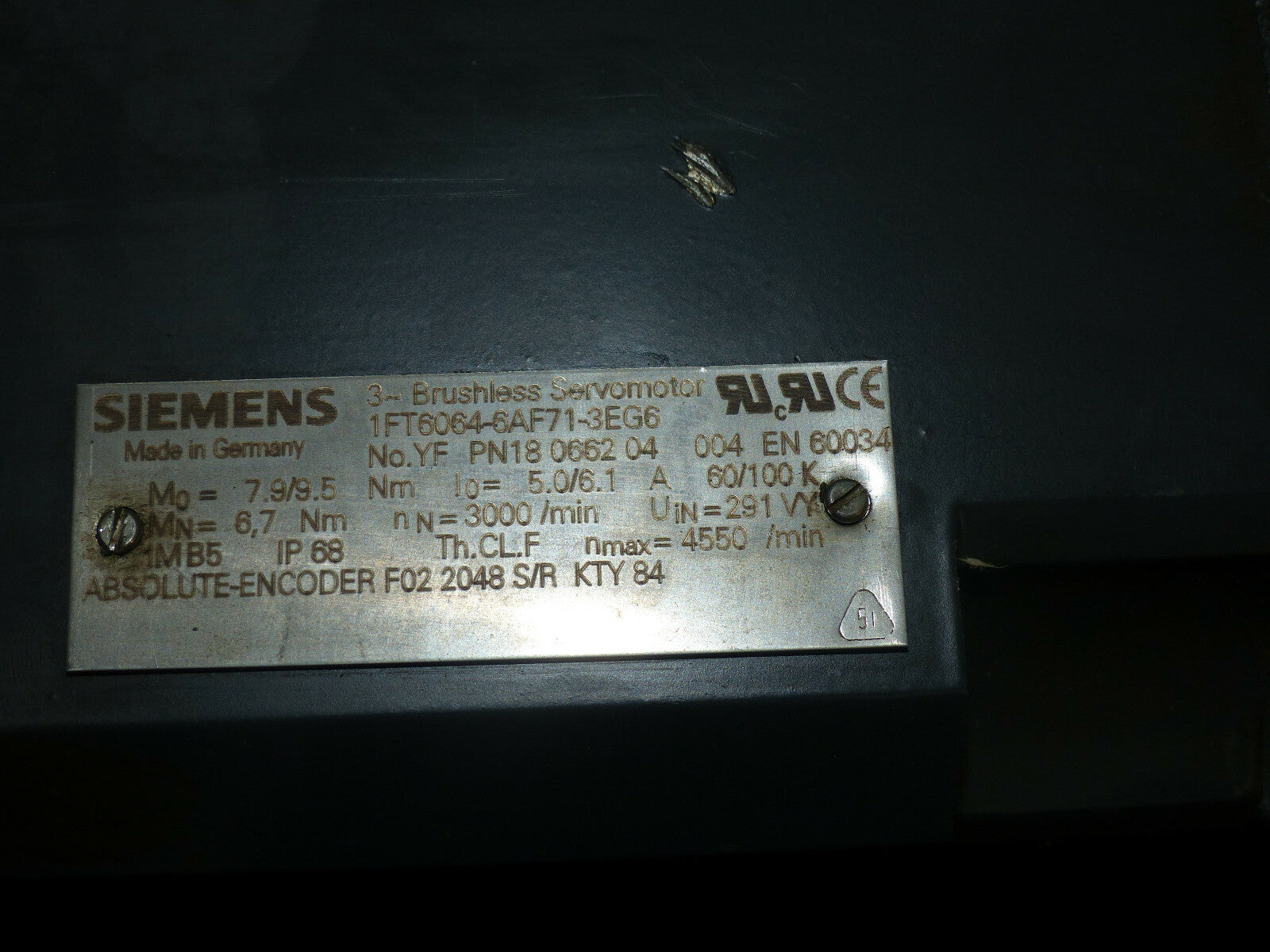Siemens 1FT6064-6AF71-3EG6