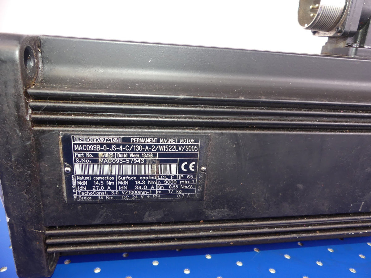 INDRAMAT MAC093B-0-JS-4-C/130-A-2/WI522LV/S005