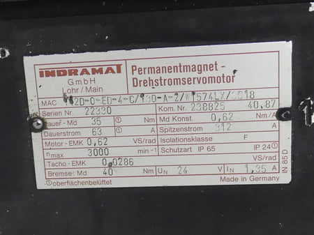 INDRAMAT MAC112D-0-ED-4-C/130-A-2/WI574LX/S018