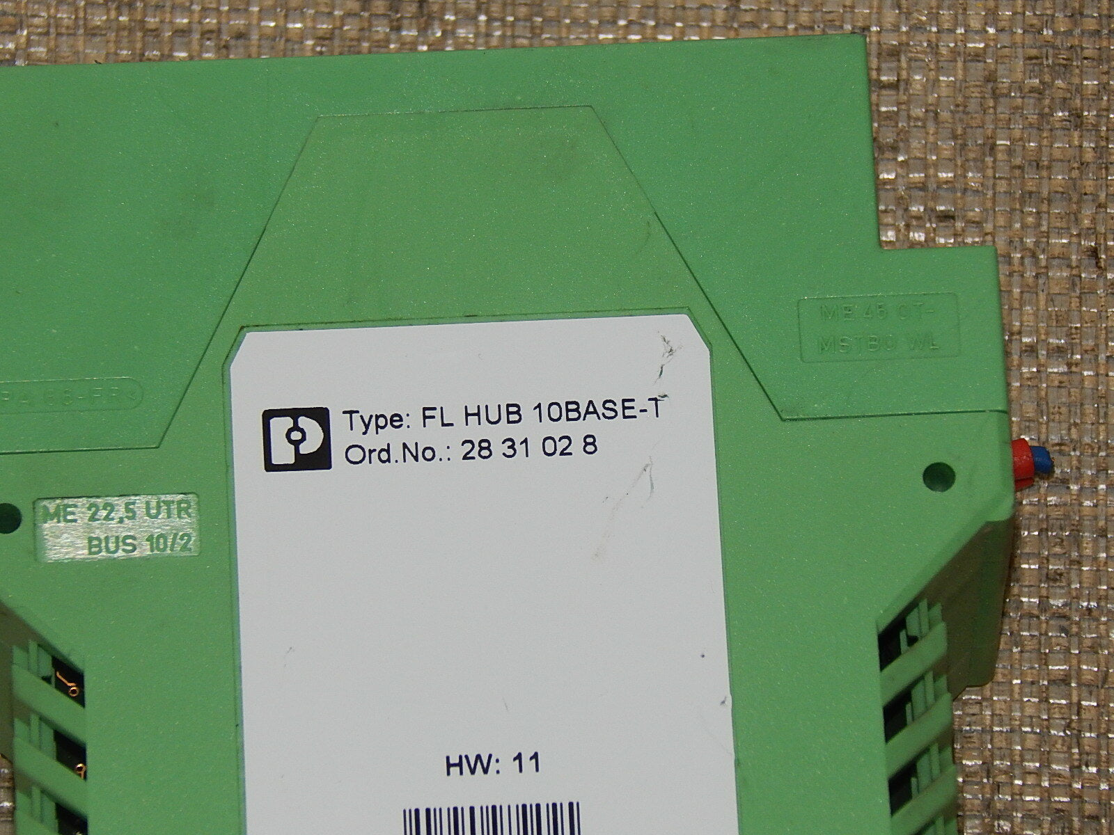  Phoenix Contact FL HUB 10BASE-T Ord.No.:2831028 HW: 11 used