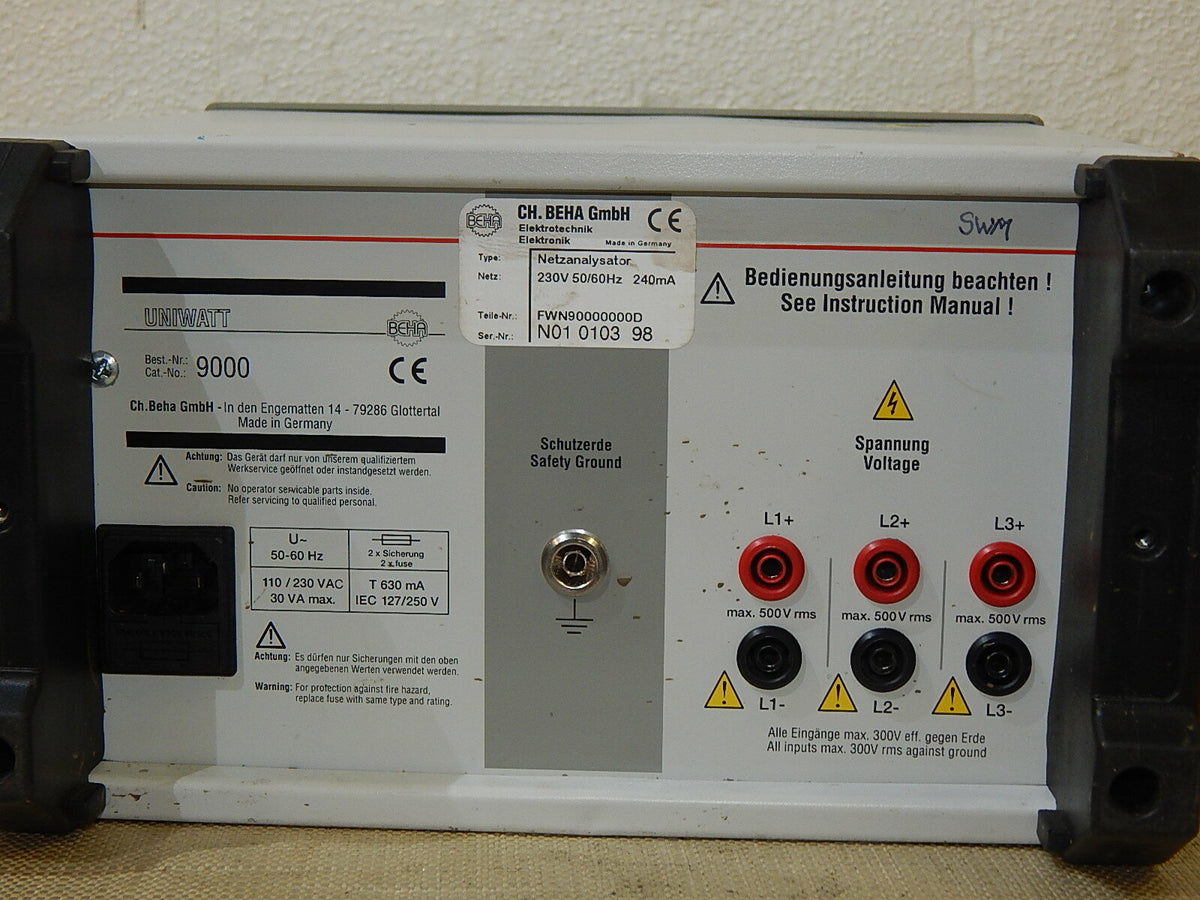  CH. Beha Uniwatt Netzteil  FWN90000000D  230V  50/60Hz used