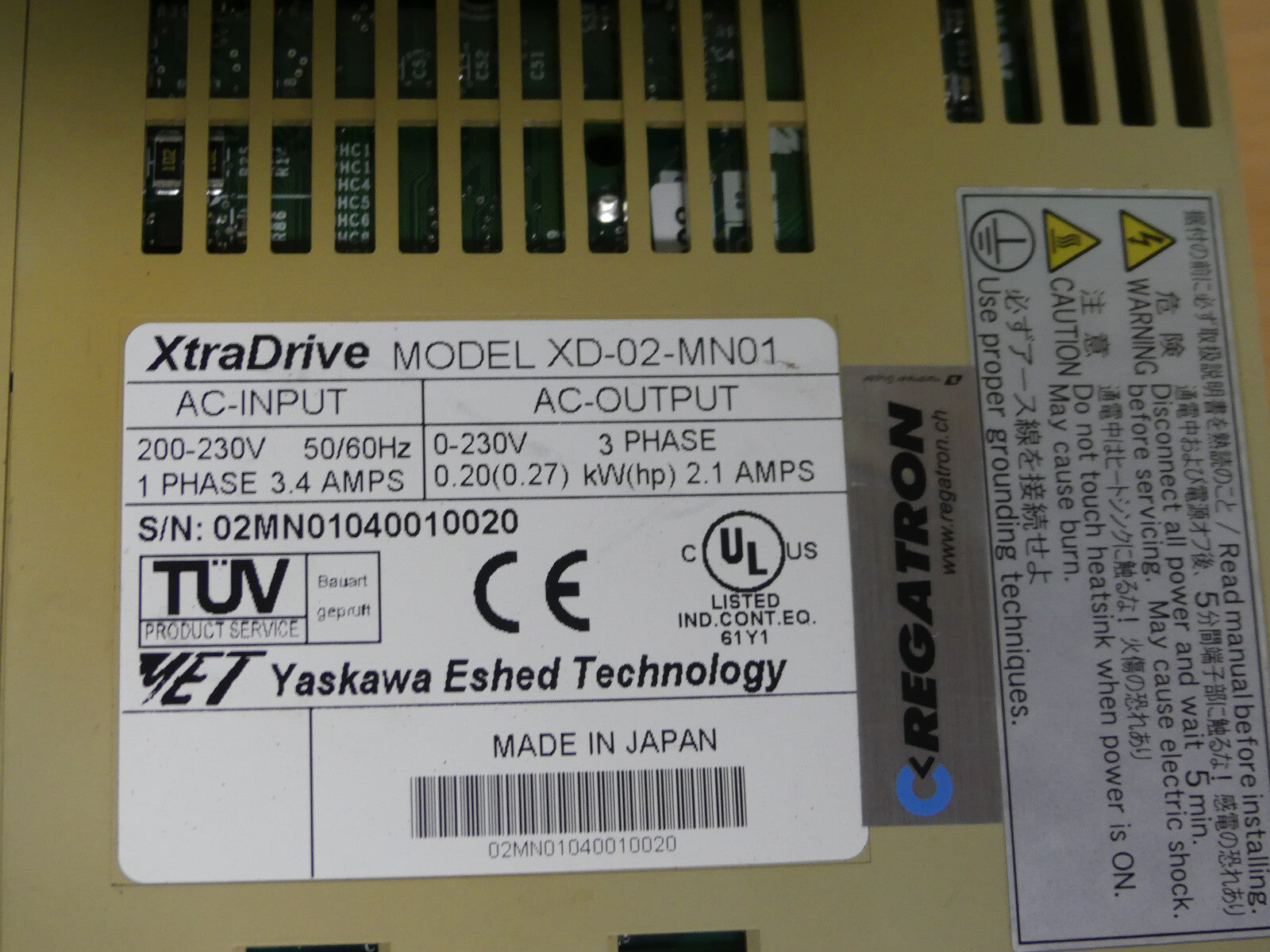 Yaskawa XtraDrive XD-02-MN01 Leicht Beschädigt s.Bilder