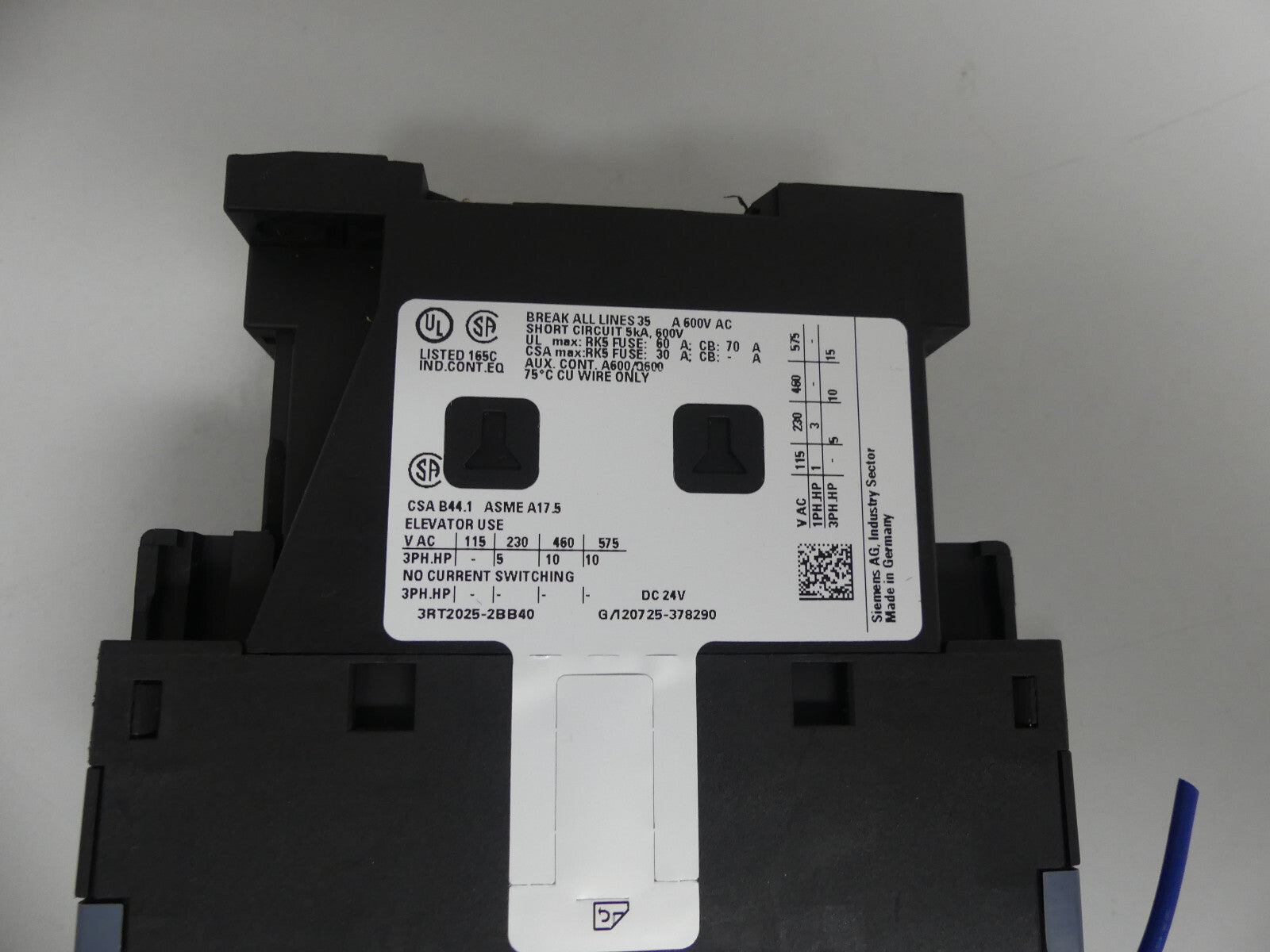 Siemens Sirius 3RT2025-2BB40