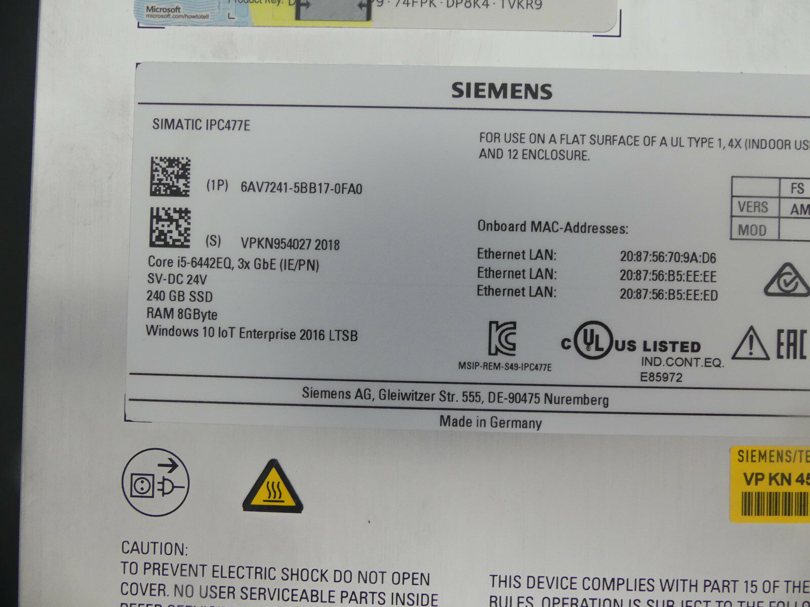 Siemens 6AV7241-5BB17-0FA0