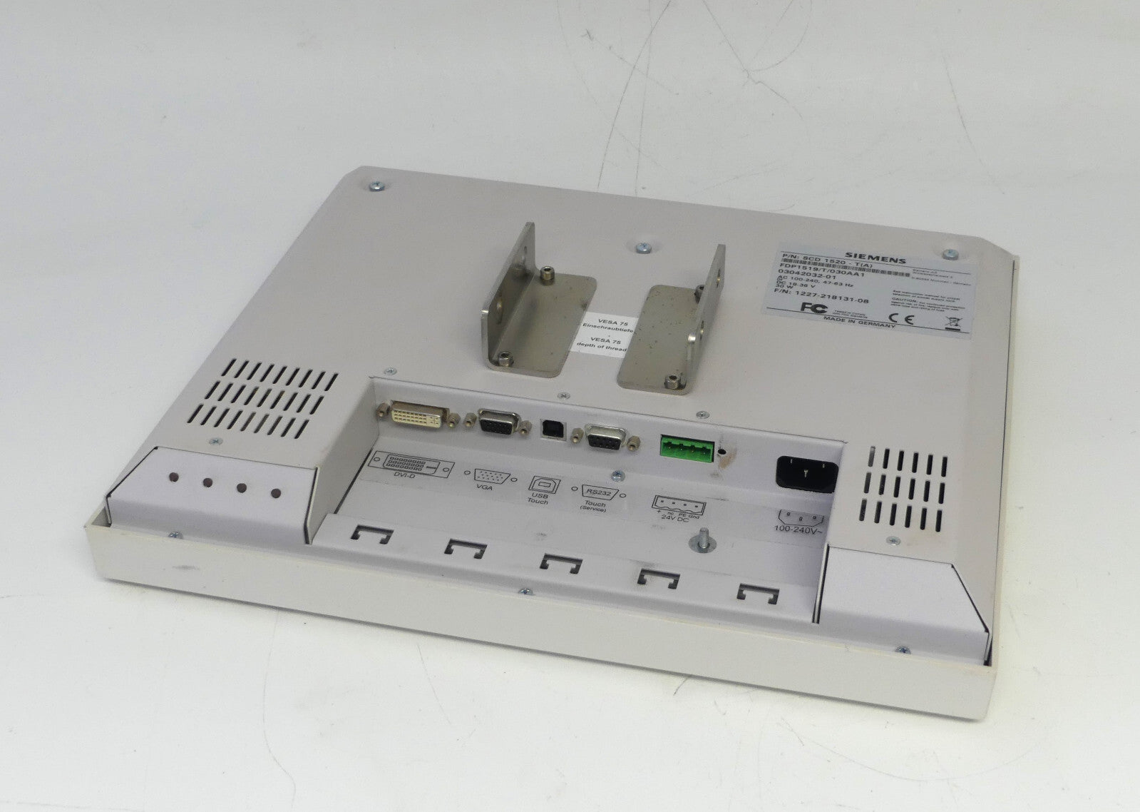 Siemens SCD 1520-T BEDIENSCHNITTSTELLE