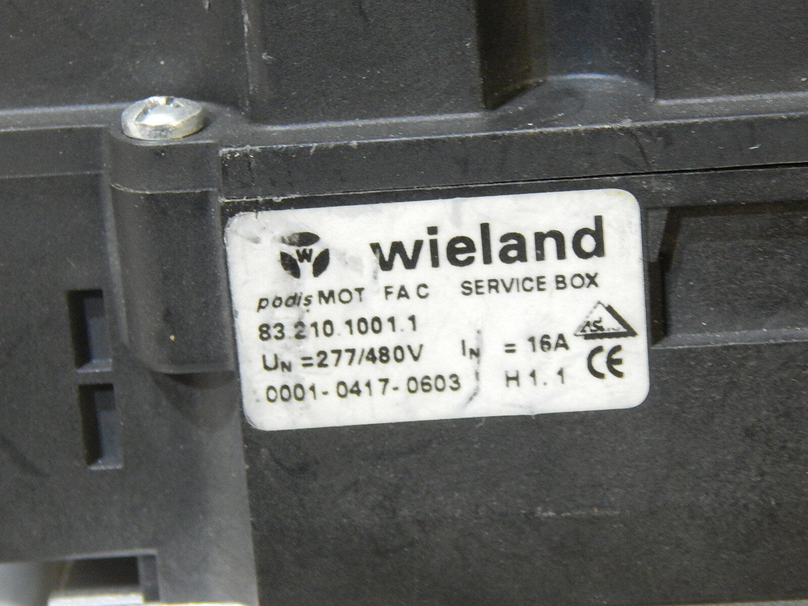 WIELAND PODIS MOT FAC 83.210.1001.1 mit Kabel Neuwertig