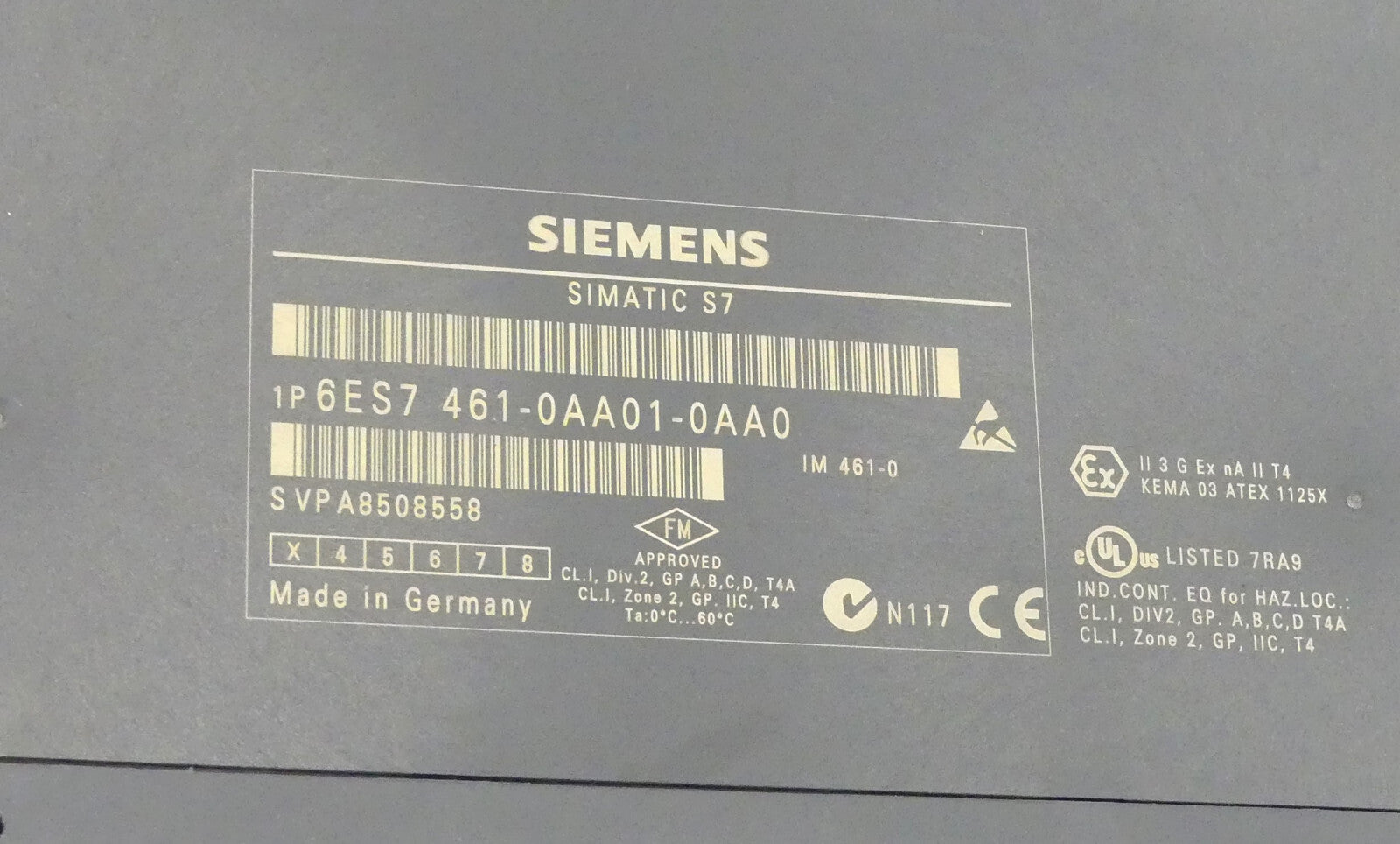 Siemens 6ES7461-0AA01-0AA0