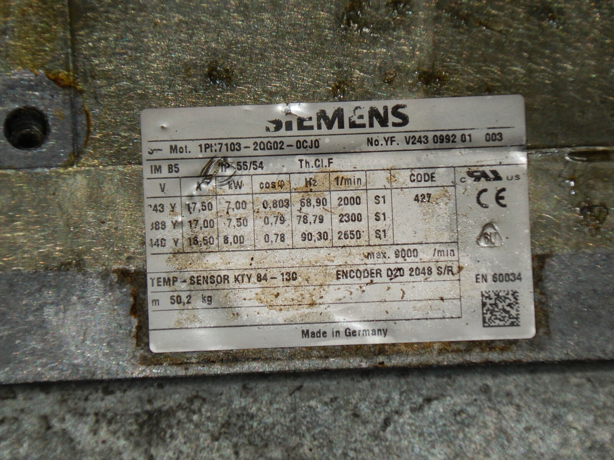  SIEMENS 3~SERVO-MOTOR  1PH7103-2QG02-0CJ0 s.Bilder
