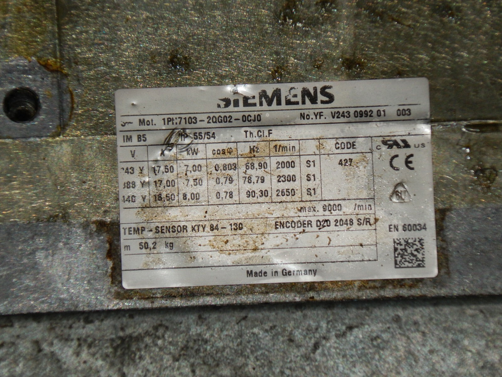  SIEMENS 3~SERVO-MOTOR  1PH7103-2QG02-0CJ0 s.Bilder