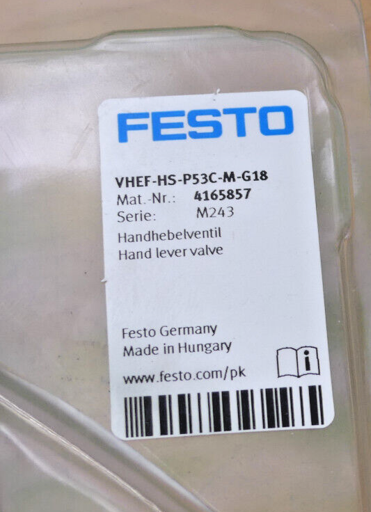 FESTO VHEF-HS-P53C-M-G18  4165857