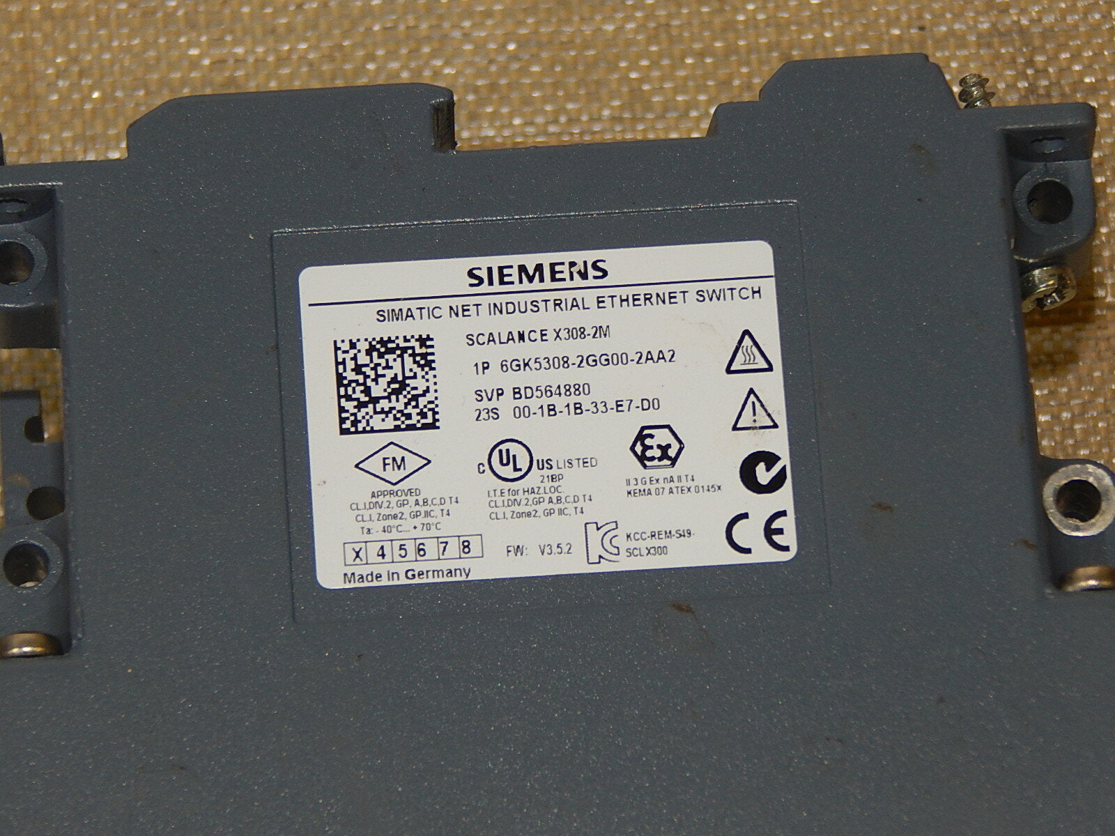  Siemens Switch Scalance X308-2M  6GK5308-2GG00-2AA2 