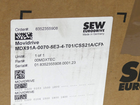 SEW Movidrive MDX91A-0070-5E3-4-T01/CSS21A/CFN