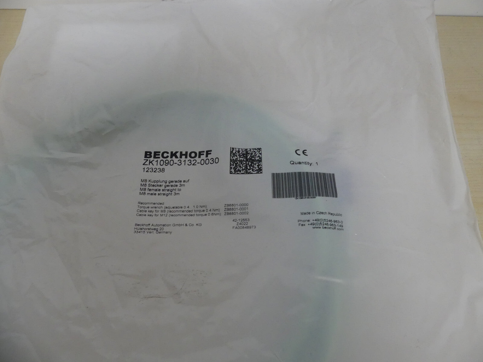 BECKHOFF ZK1090-3132-0030