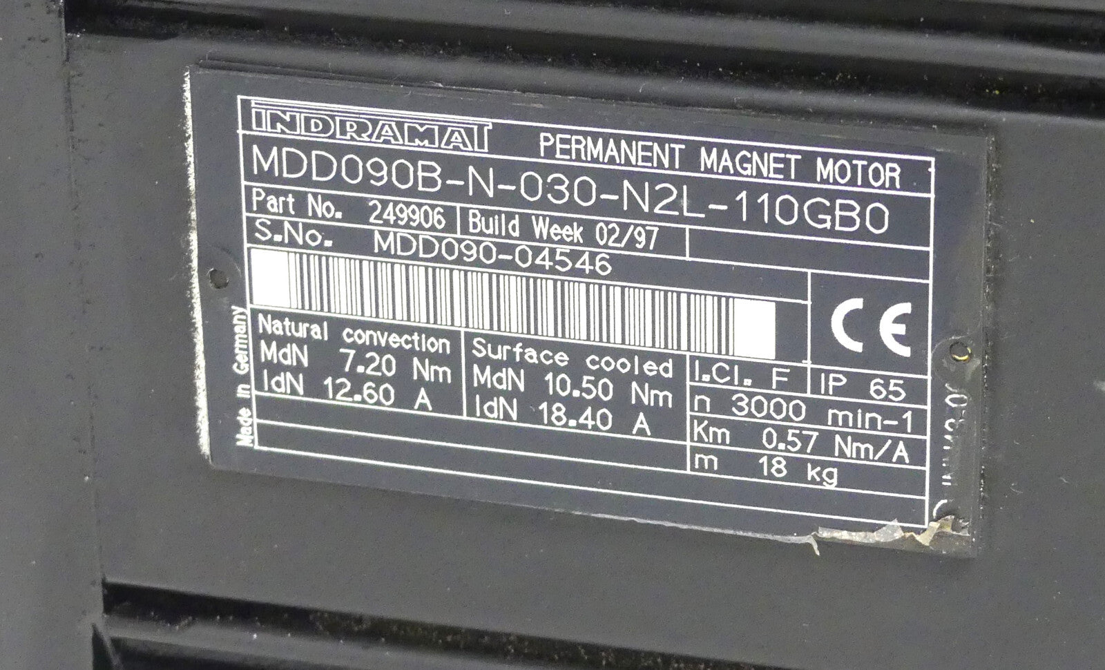 INDRAMAT MDD090B-N-030-N2L-110GB0