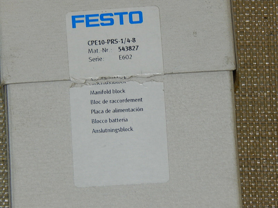  Festo  CPE10-PRS-1/4-8  Krümmer Block New