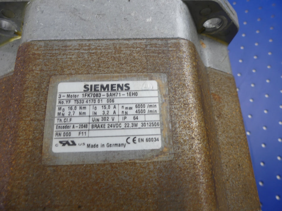 Siemens  1FK7083-5AH71-1EH0 ANSCHIUSS BESCHADIGT