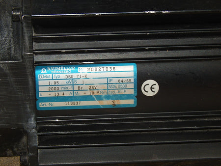  Baumüller DSG 71-K  DSG71-K  1,95kW rpm2000 used