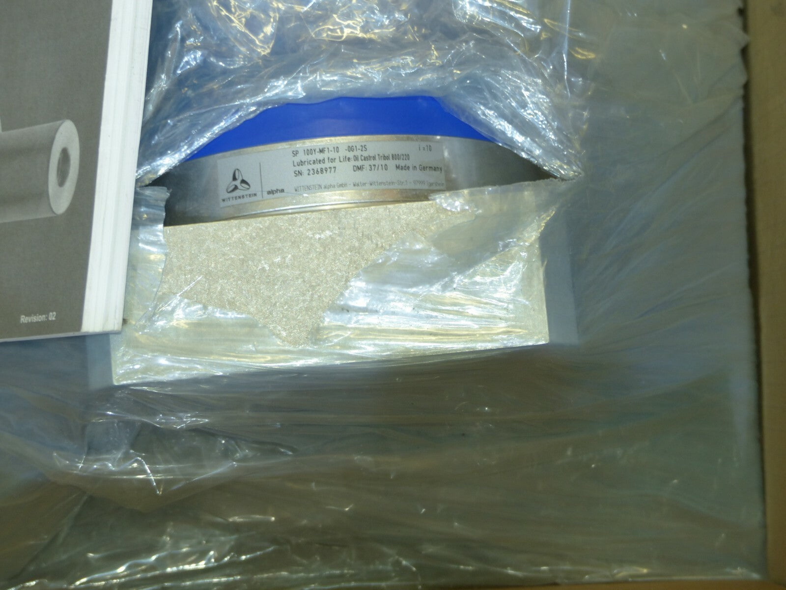 Wittenstein Planetengetriebe SP 100Y-MF1-10-0G1-2S i=10