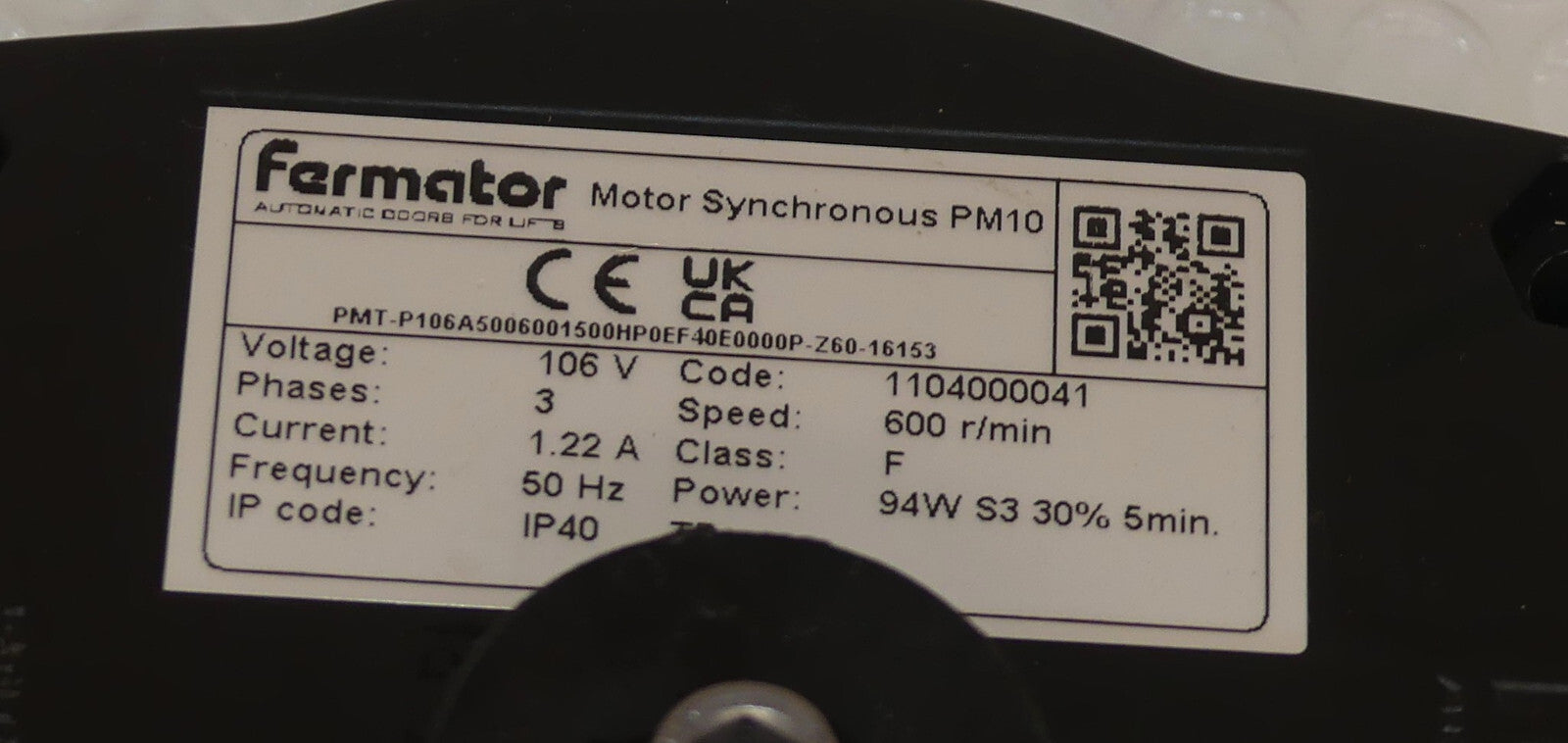 Fermator Door Motor PM10 Automatic Doors For Lifts s.Bilder