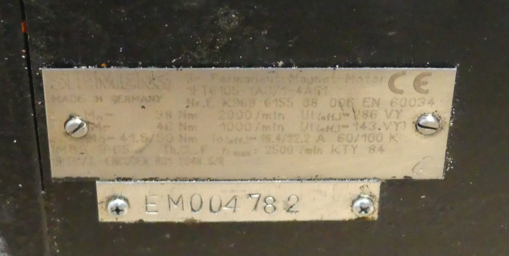 SIEMENS BRUSHLESS Servo Motor  1FT6105-1AC71-4AG1